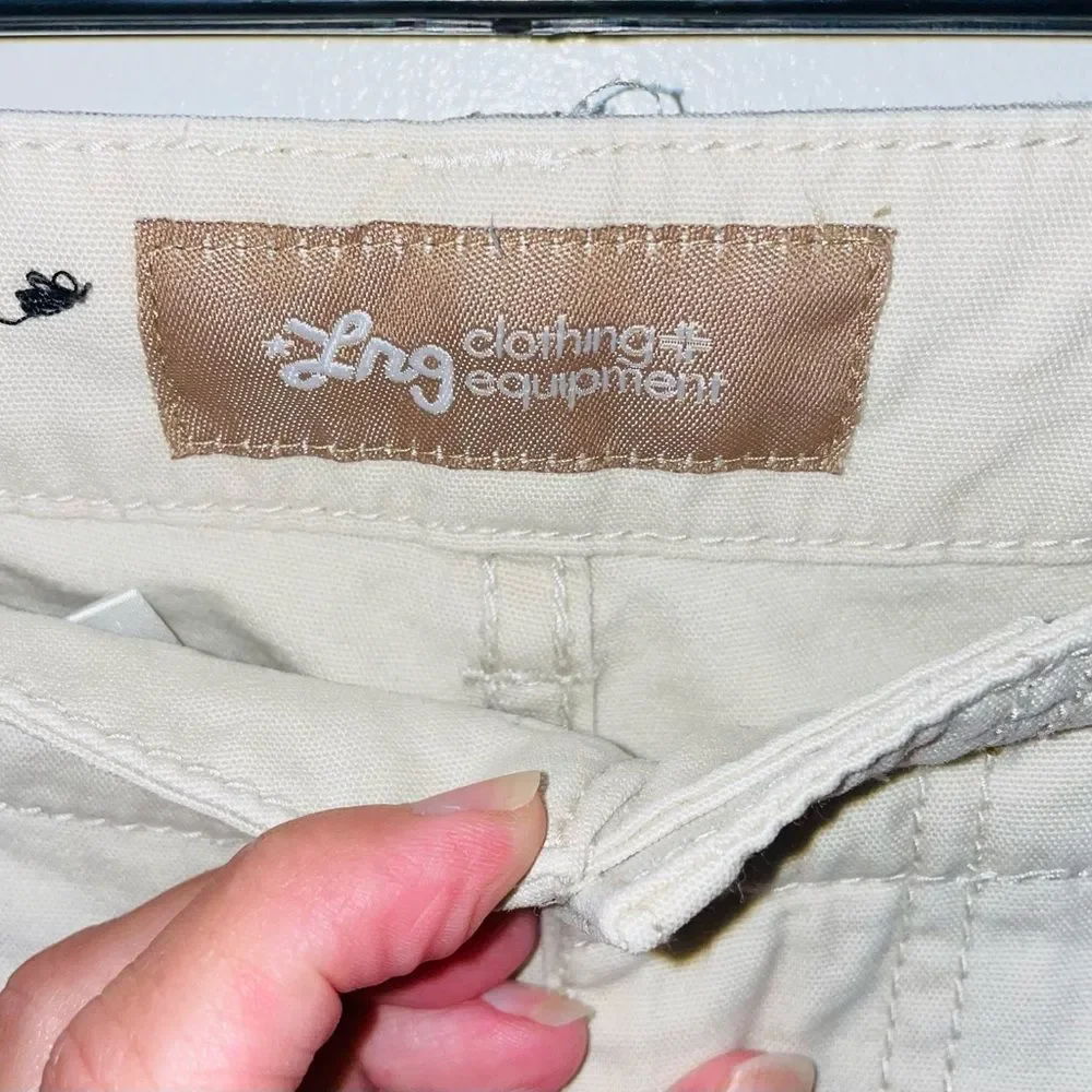 LRG roots generation mens khaki cargo pocket shorts sz 36 - Picture 5 of 9